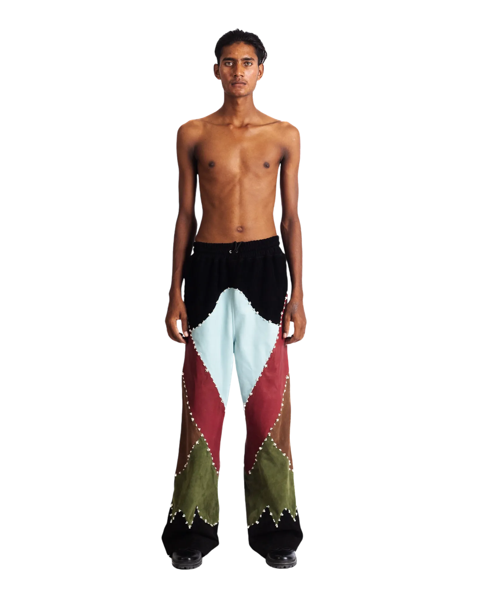Premium Leather Trousers with OPUS Panel Design