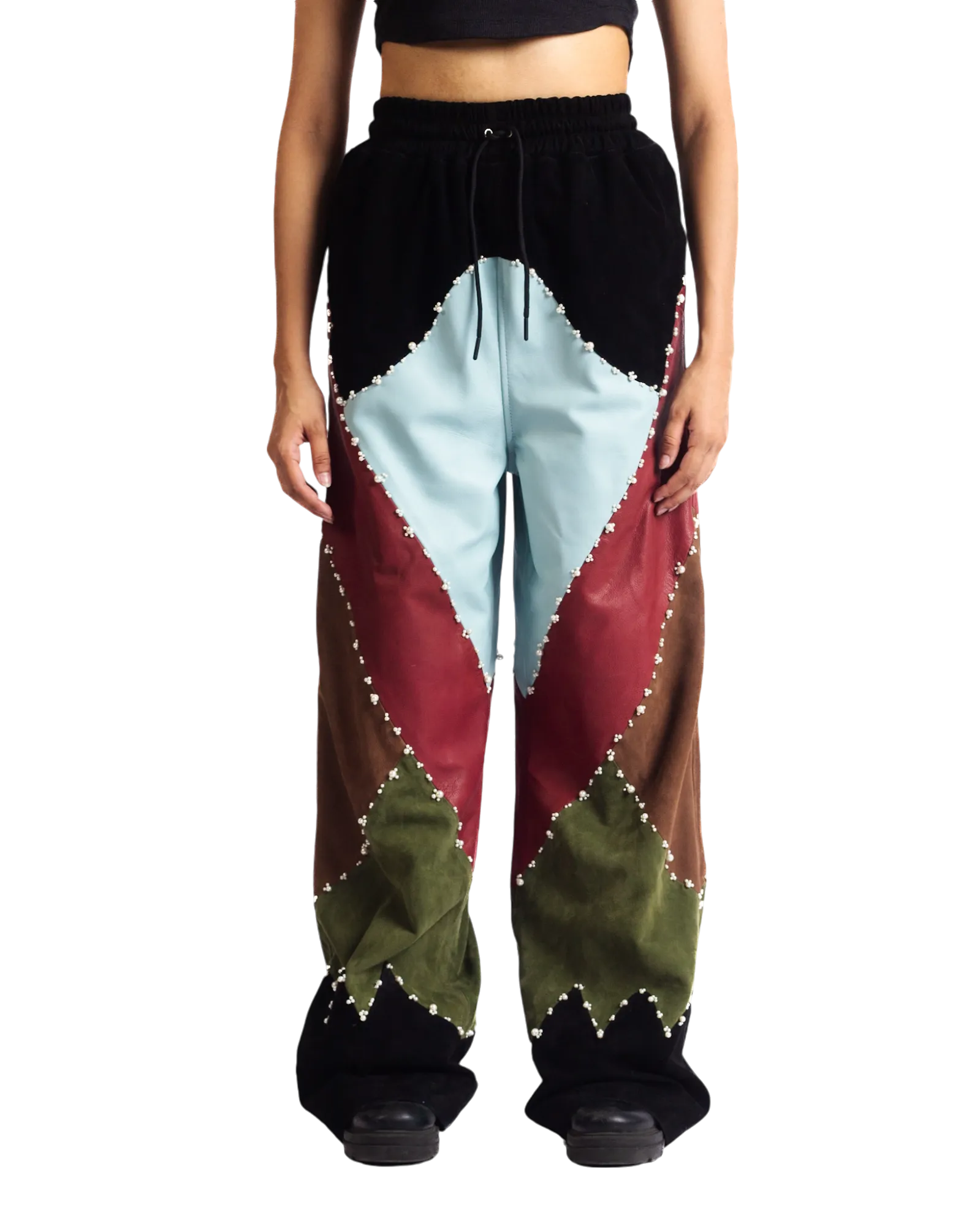 Premium Leather Trousers with OPUS Panel Design