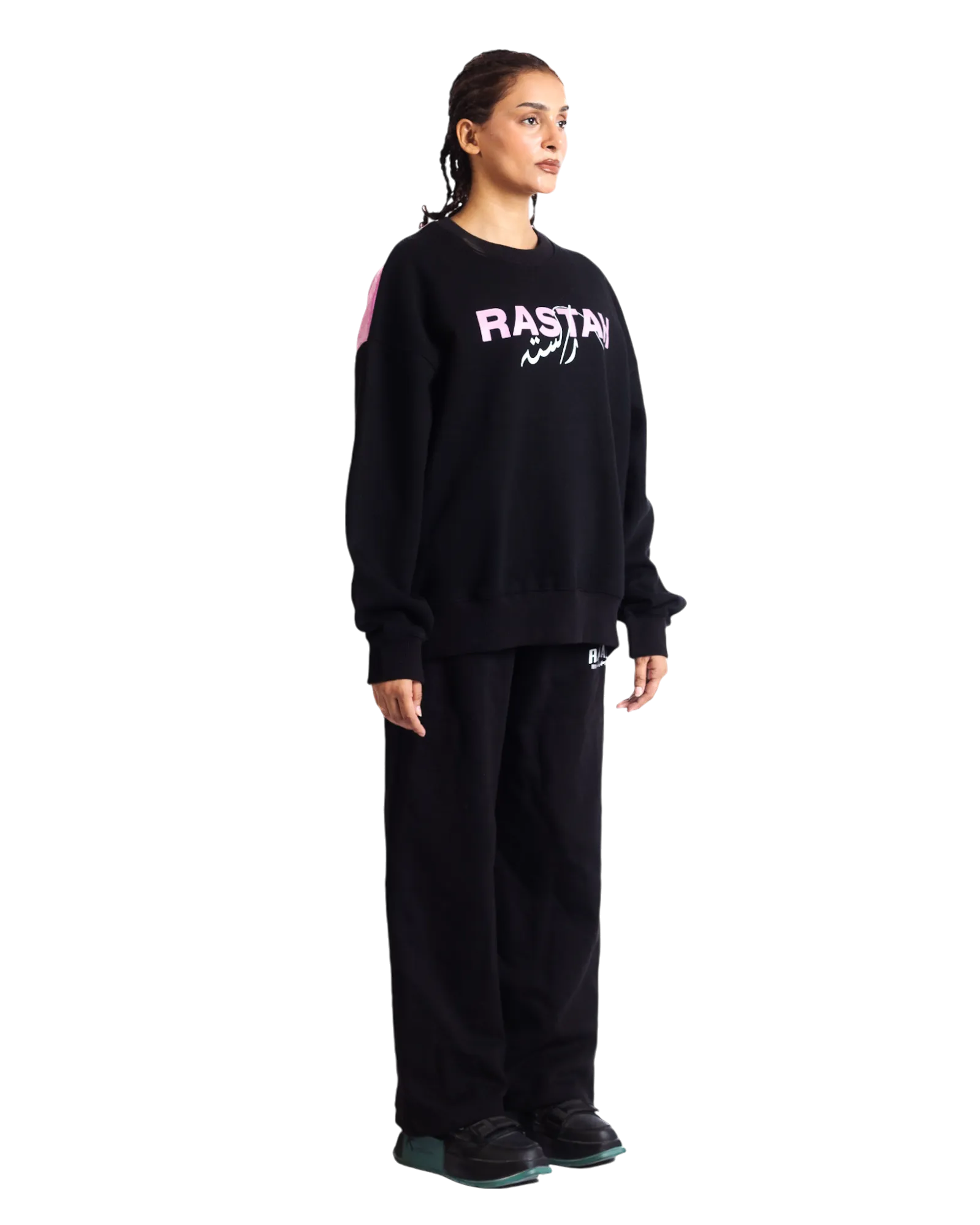 "REBECCA" BLACK SWEATSHIRT