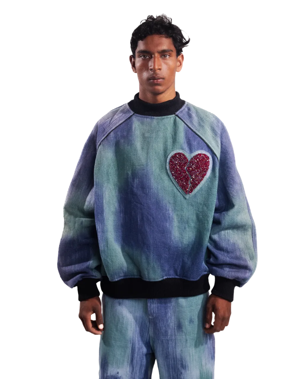 "WUTHERING HEIGHTS" HANDWOVEN SWEATSHIRT
