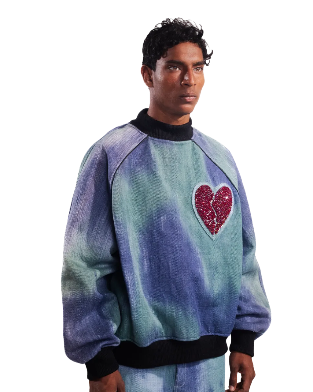 "WUTHERING HEIGHTS" HANDWOVEN SWEATSHIRT
