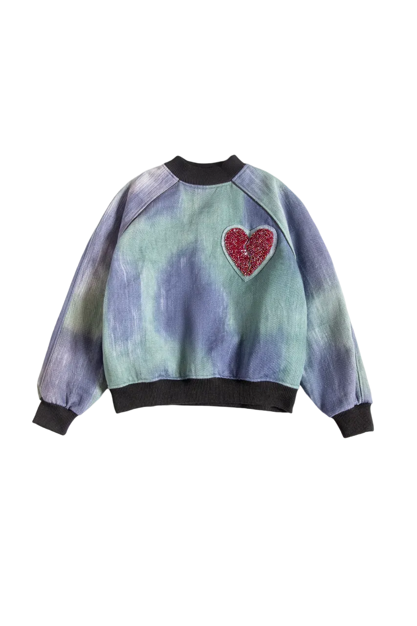 "WUTHERING HEIGHTS" HANDWOVEN SWEATSHIRT