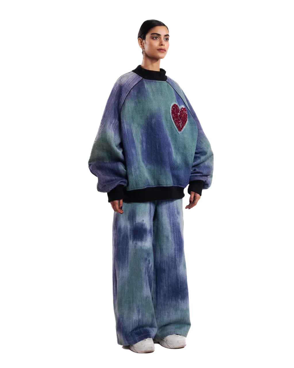 "WUTHERING HEIGHTS" HANDWOVEN SWEATSHIRT