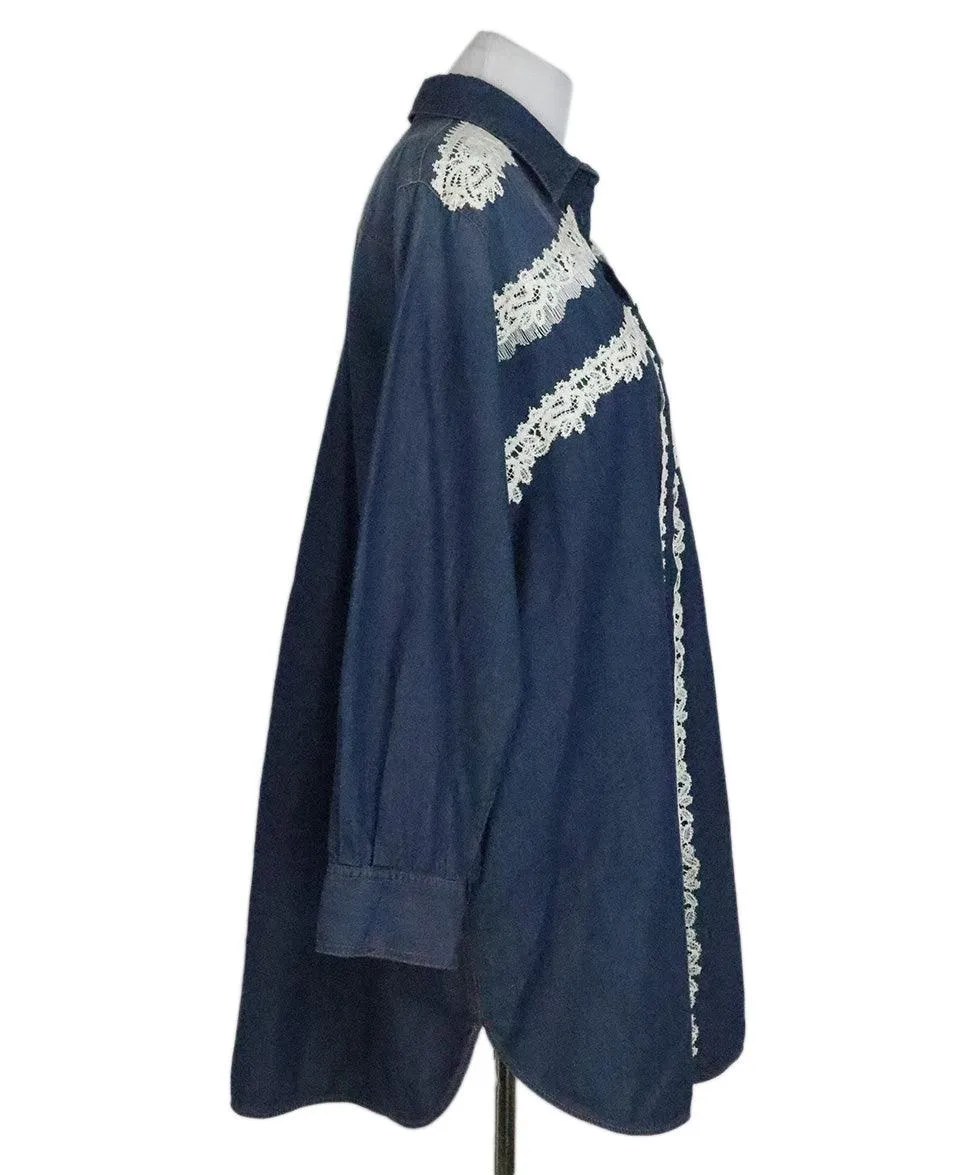 Scervino Denim & Lace Cover Up sz 14