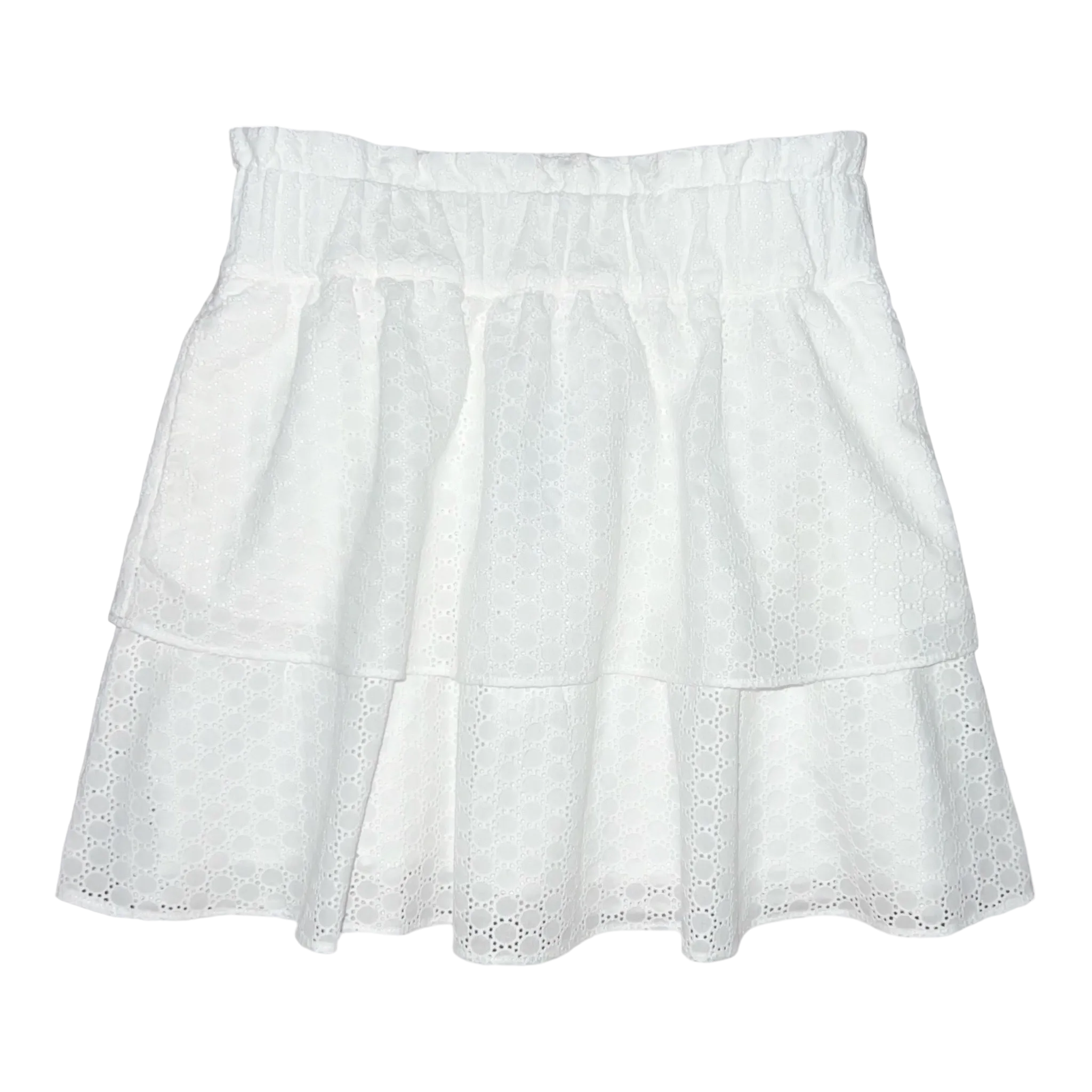 Seabrook Island Skirt (Girls)- Sugar Cane Eyelet