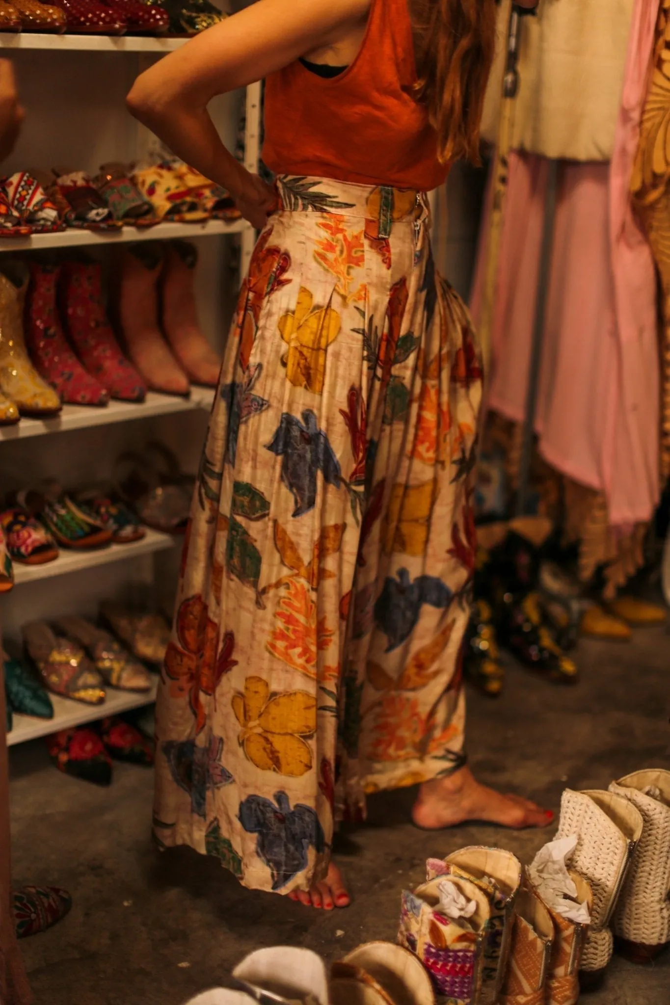 SILK WIDE LEG PANTS SAMIRA
