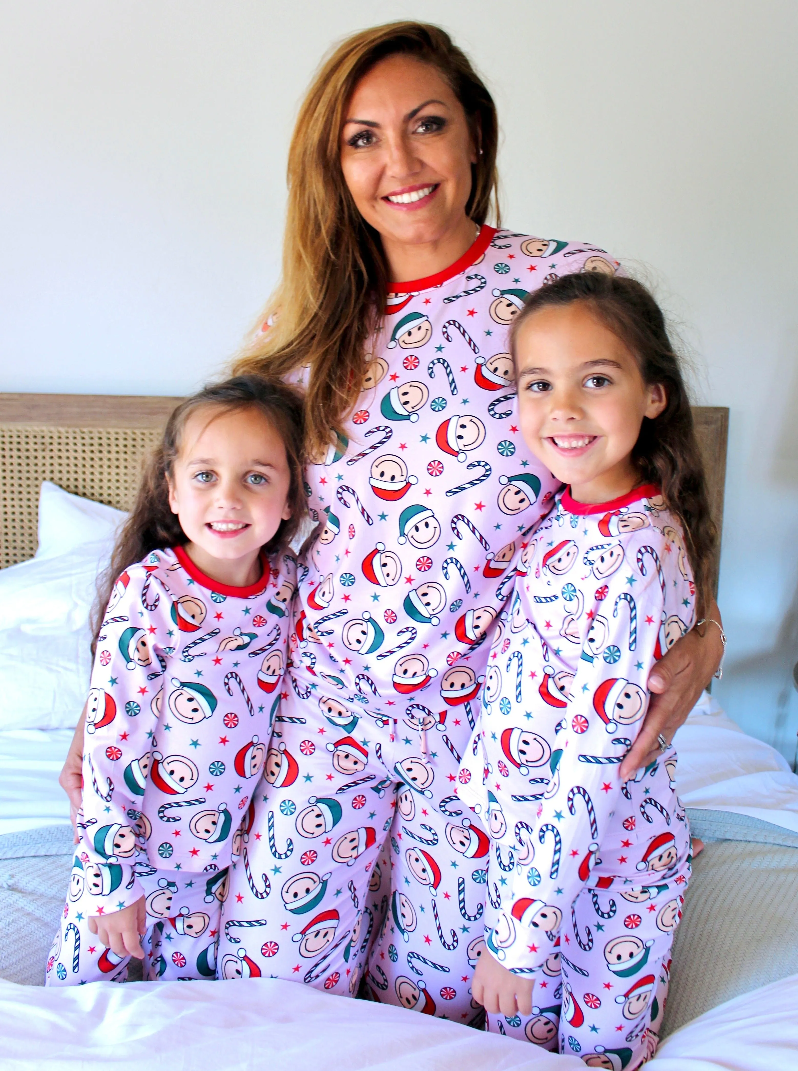 Simply Soft Long Sleeve Top & Slim Lounge Bottom - Christmas Blush