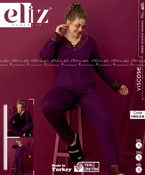 Special Size Long Cotton Pajamas 1402-2-B