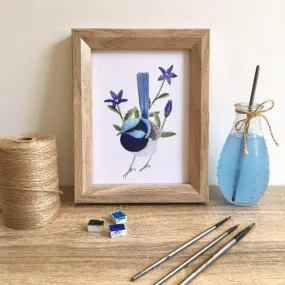Superb Wren Art Print Front