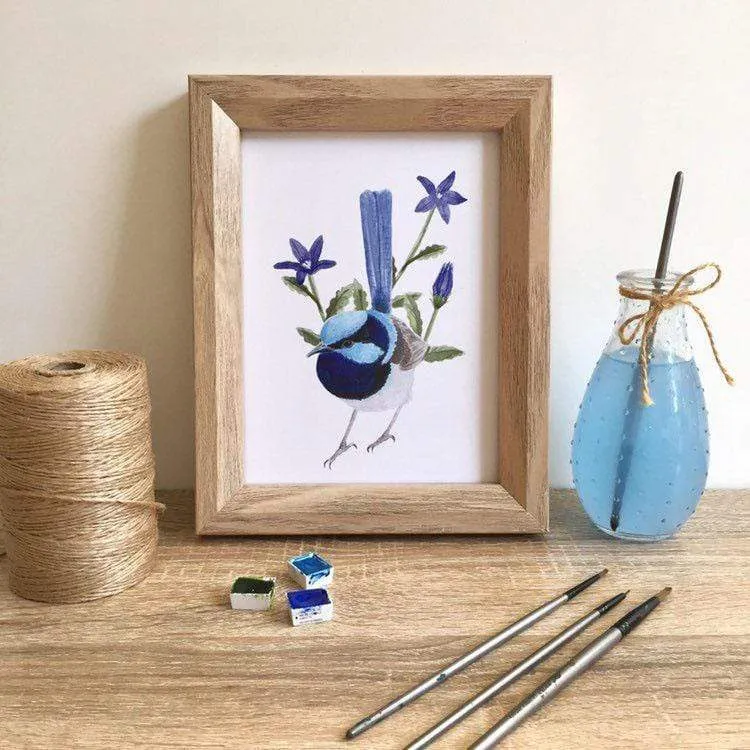 Superb Wren Art Print Front