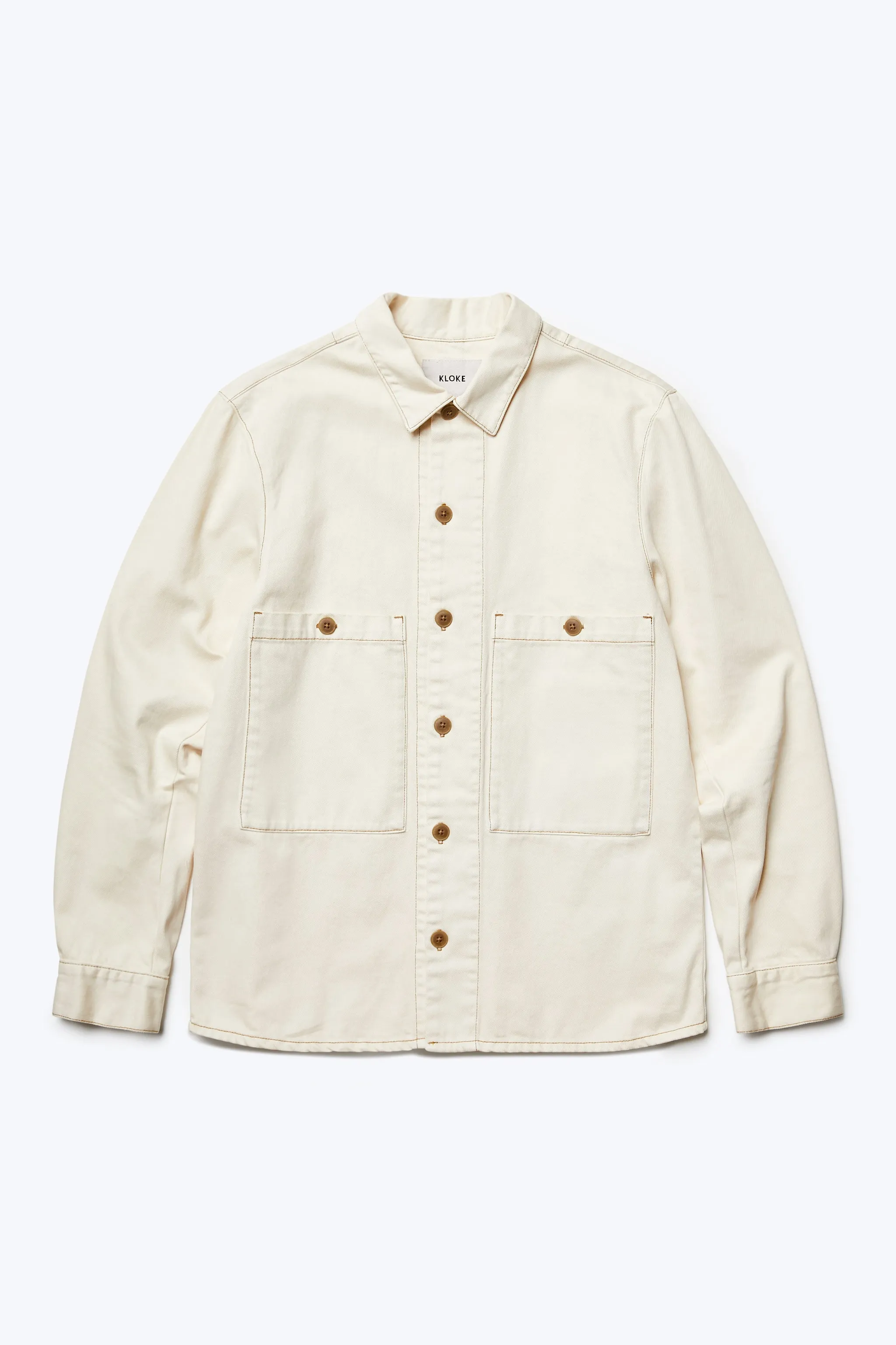 Taberna Denim Overshirt Ecru