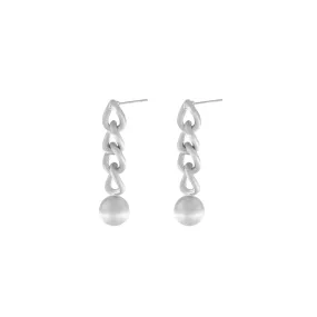 Tabitha Link Earring Silver Plating