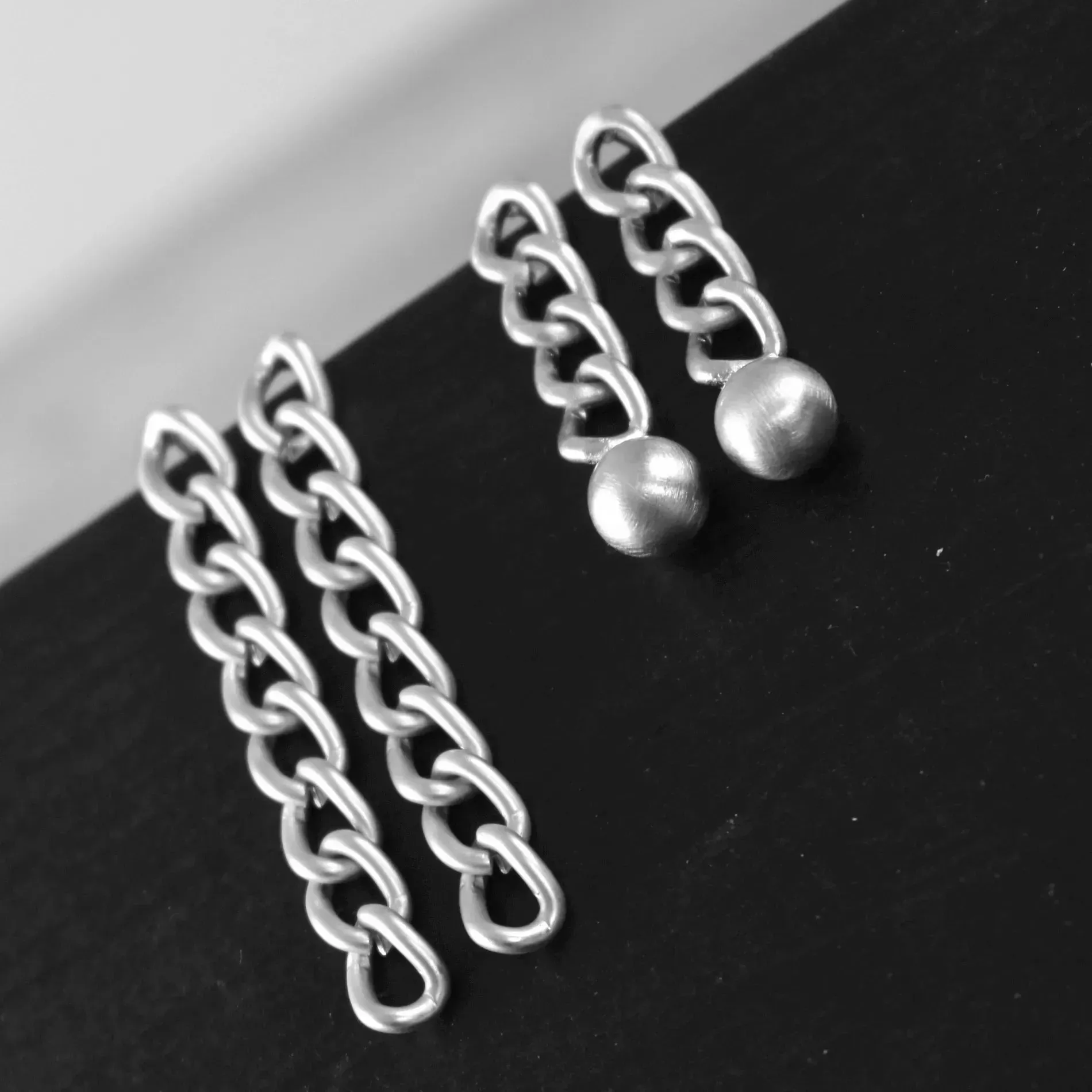 Tabitha Link Earring Silver Plating