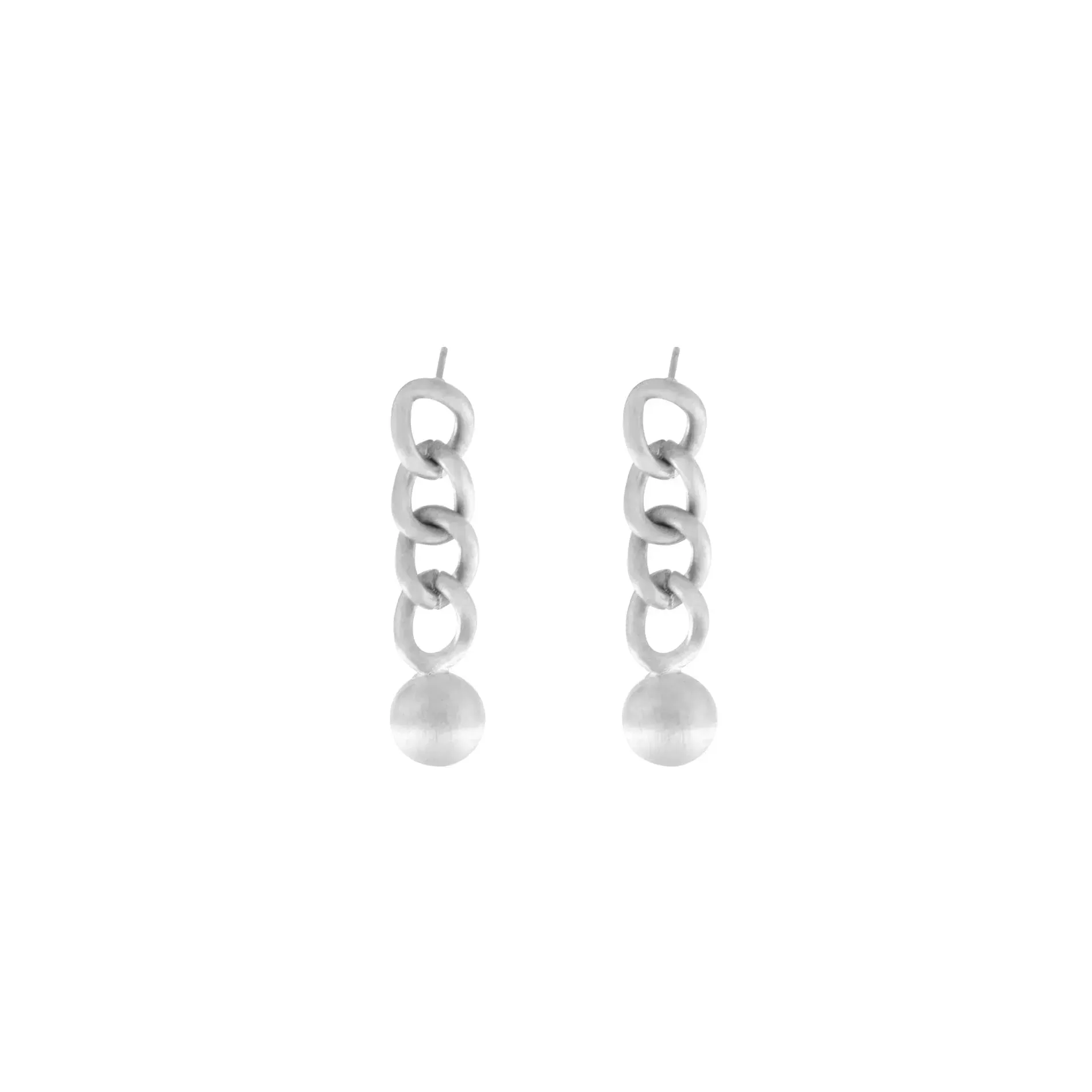 Tabitha Link Earring Silver Plating
