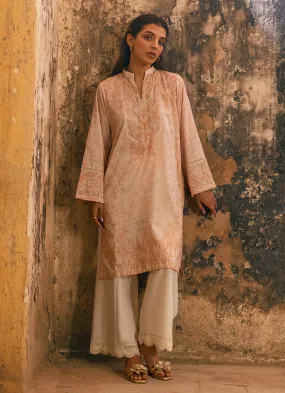 Tan Peach Kurta