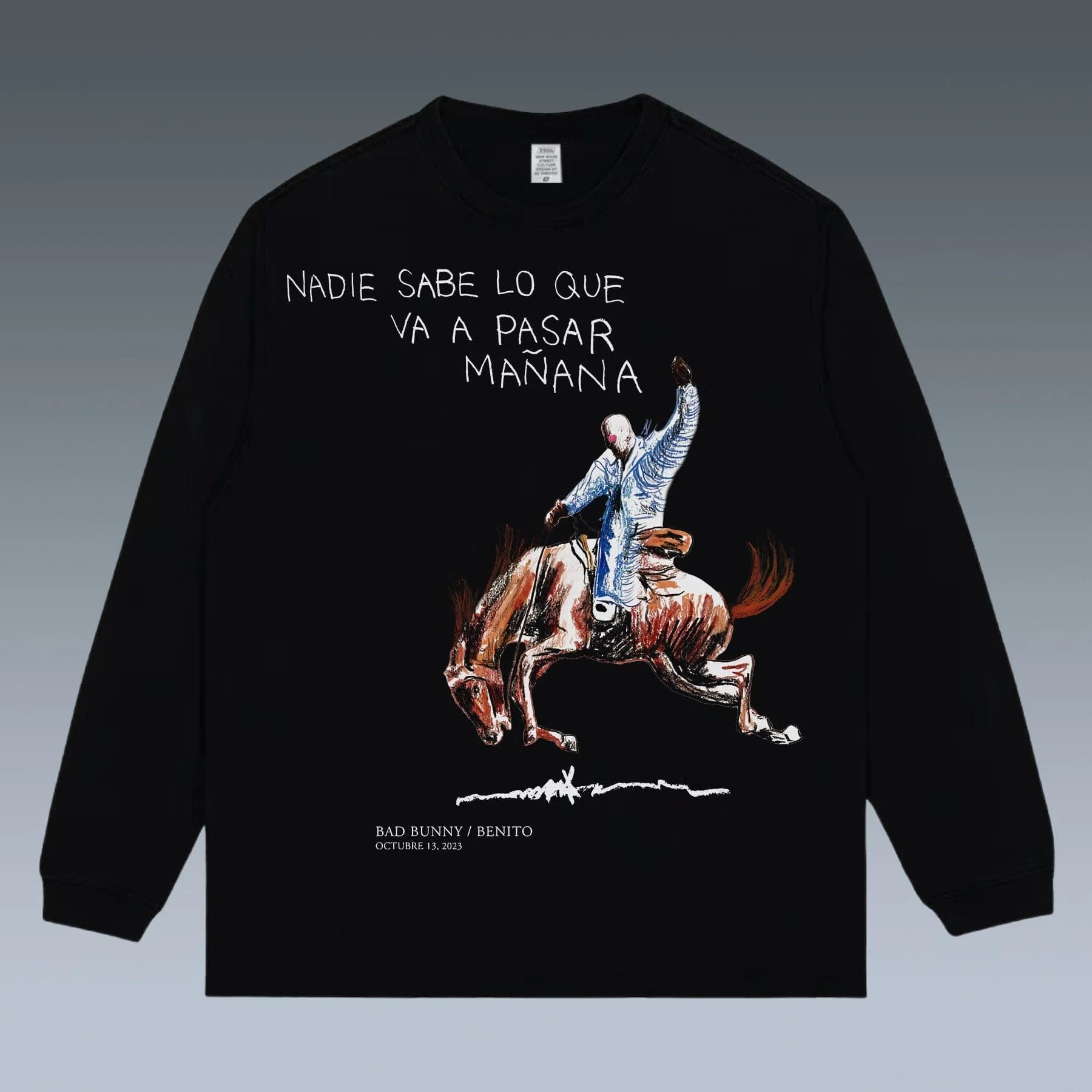 VINTAGE LONG SLEEVE TEE |  BAD BUNNY