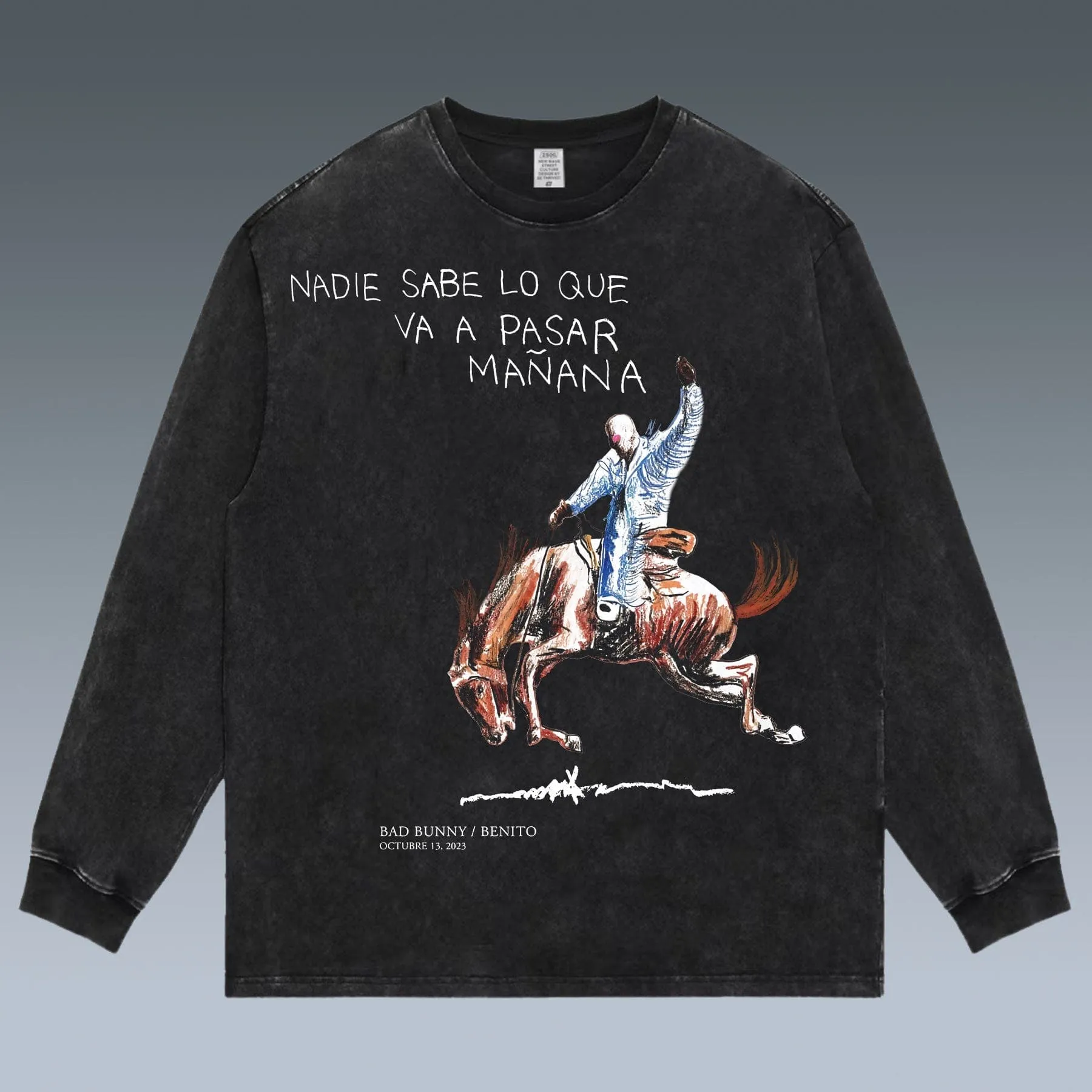 VINTAGE LONG SLEEVE TEE |  BAD BUNNY