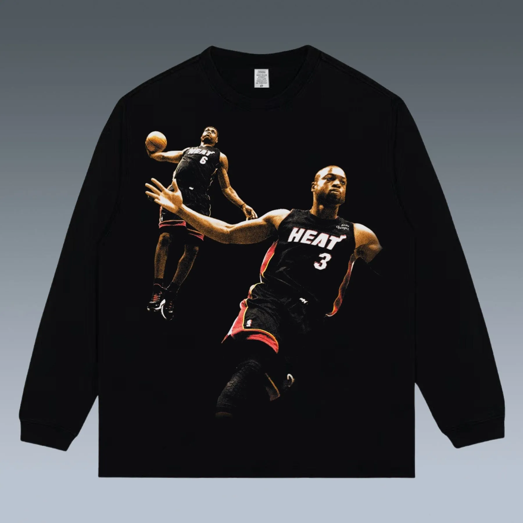 VINTAGE LONG SLEEVE TEE | LEBRON JAMES-DWYANE WADE