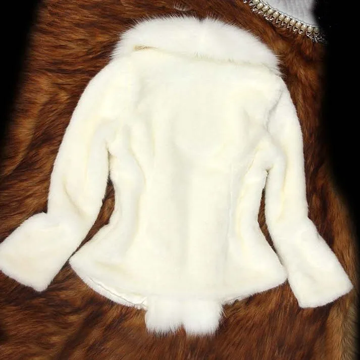 Women Warm Fake Fur Coats S-3XL New Fashion FAUX Fur Coat Elegant Thick Warm Outerwear Fake Fur Jacket