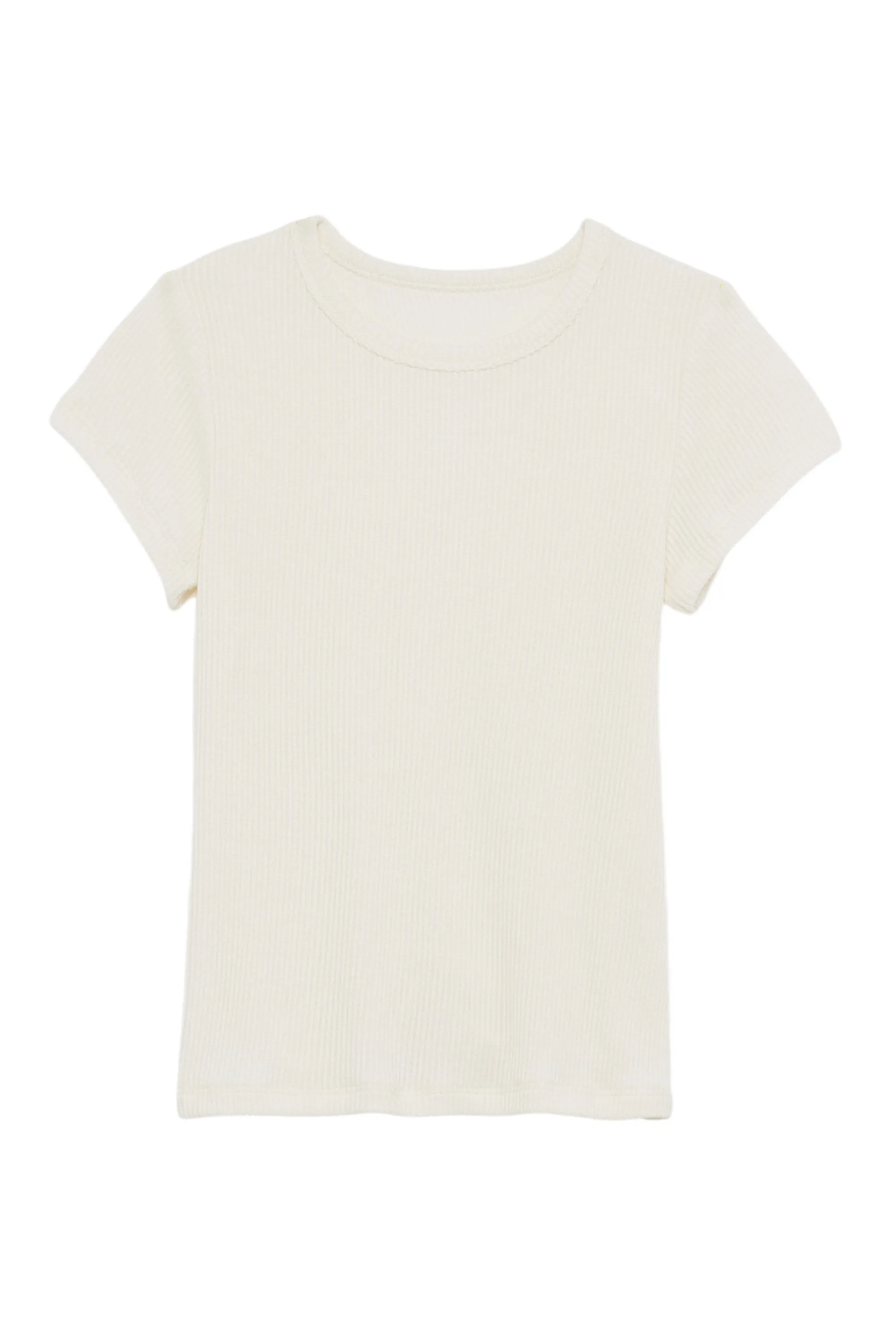 YAEL FITTED RIB SHIRT | GARDENIA